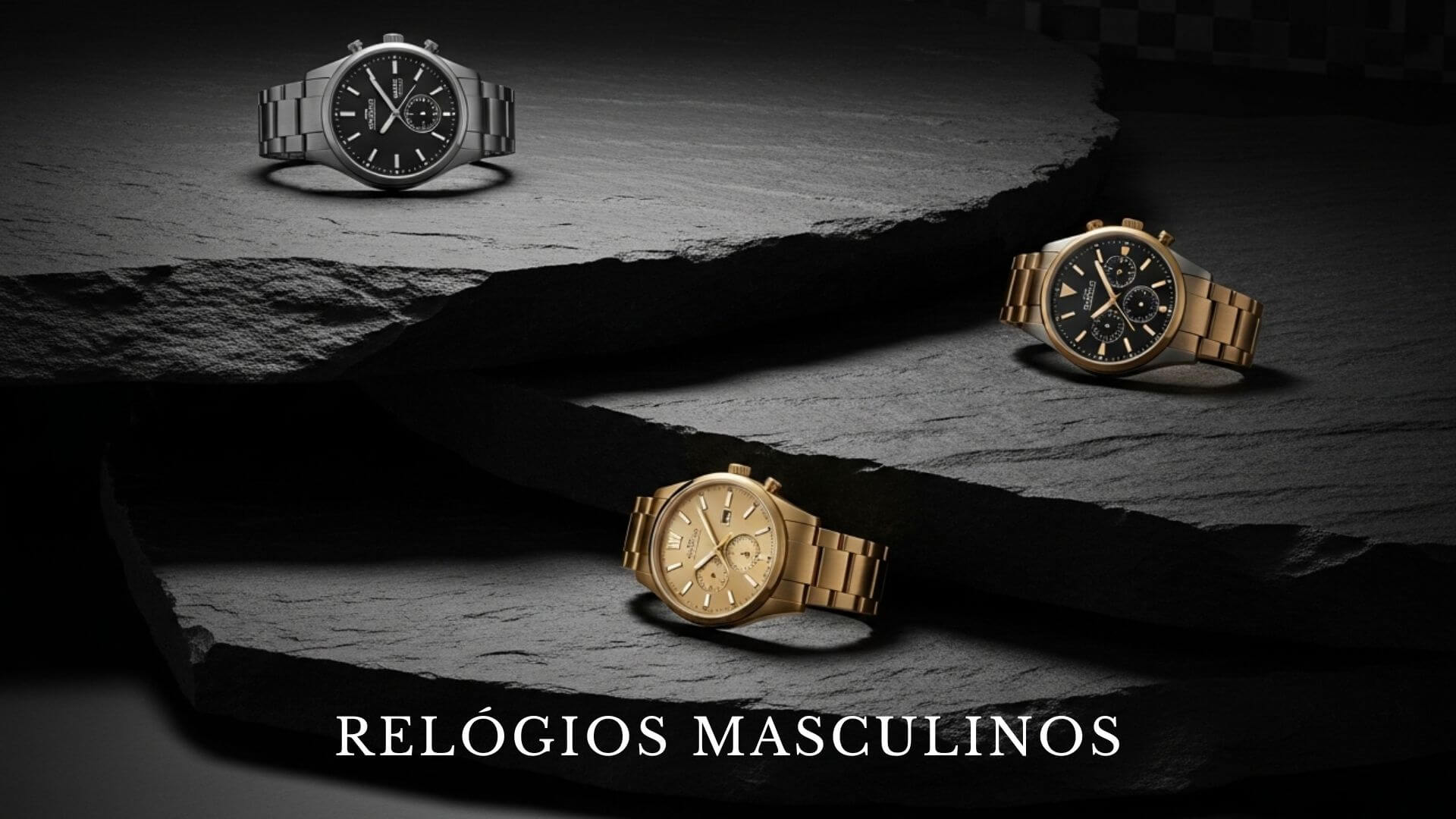 Relógio masculinos metal mil itapoá